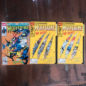 Wolverine Comics Venon & Top Secret Lot of 03